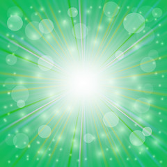 Image showing Sun Green  Background. 