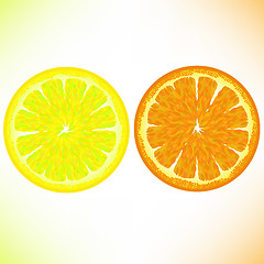 Image showing Lemon and Orange