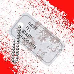 Image showing Military Dog Tag