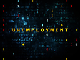 Image showing Business concept: Unemployment on Digital background