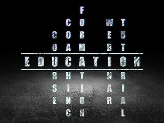 Image showing Education concept: word Education in solving Crossword Puzzle