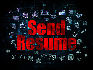 Image showing Business concept: Send Resume on Digital background