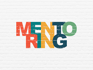 Image showing Education concept: Mentoring on wall background