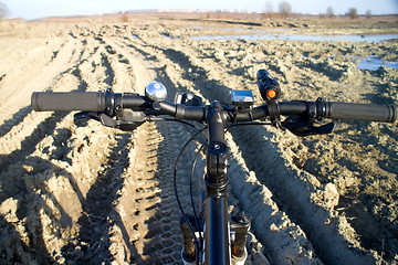 Image showing off-road bike spring trip