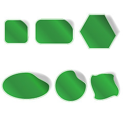 Image showing Collection Green Stickers
