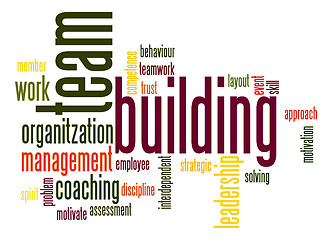 Image showing Team building word cloud