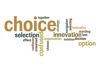 Image showing Choice word cloud