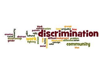 Image showing Discrimination word cloud