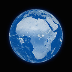 Image showing Africa on planet Earth