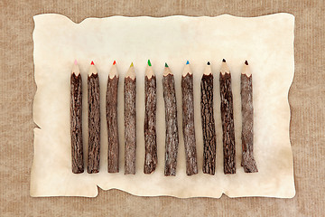Image showing Rustic Pencils