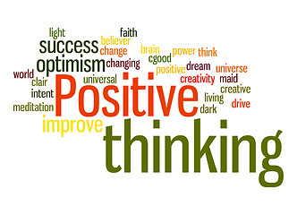 Image showing Positive thinking word cloud