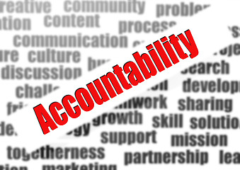 Image showing Accountability word cloud