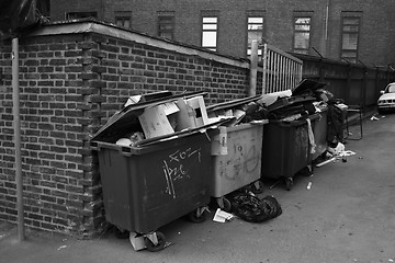 Image showing Garbage and urban trash