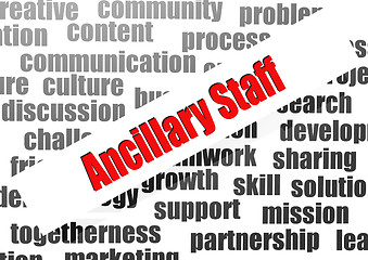 Image showing Ancillary staff word cloud