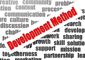 Image showing Development method word cloud