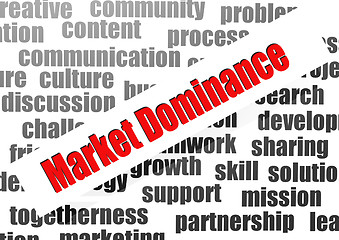 Image showing Market dominance word cloud