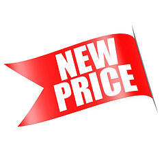 Image showing New price red label