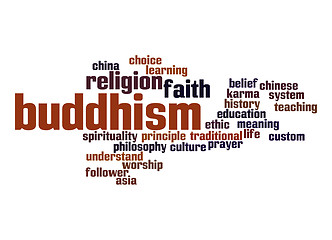 Image showing Buddhism word cloud