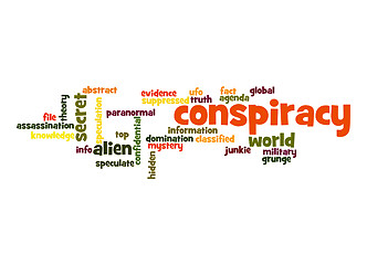 Image showing Conspiracy word cloud