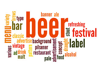 Image showing Beer word cloud