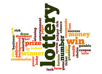 Image showing Lottery word cloud