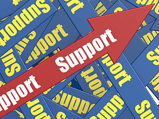 Image showing Support arrow