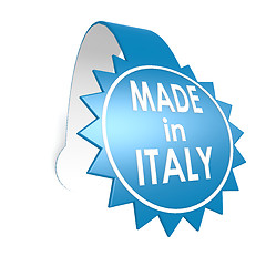 Image showing Made in Italy star label