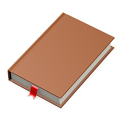 Image showing Isolated brown book