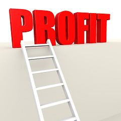 Image showing Ladder to profit