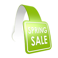 Image showing Spring sale hang label