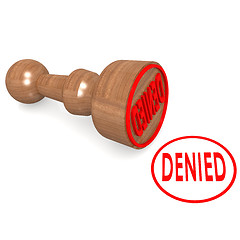 Image showing Denied stamp