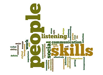 Image showing People skills word cloud