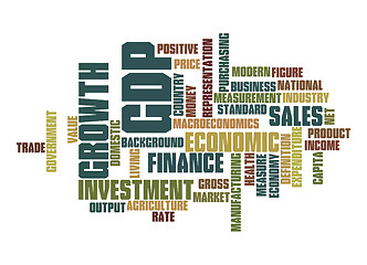 Image showing Gross Domestic Product word cloud