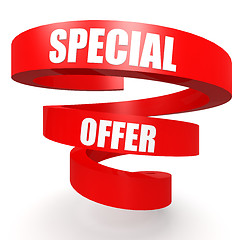 Image showing Special offer red helix banner