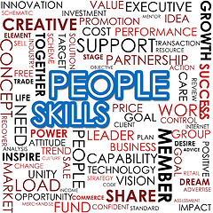 Image showing People skill word cloud