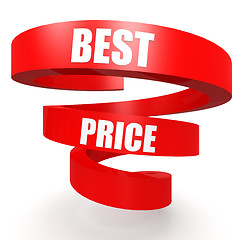 Image showing Best price red helix banner