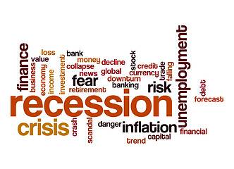 Image showing Recession word cloud