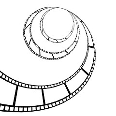 Image showing Film strip twisted
