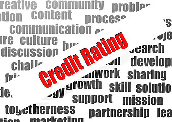 Image showing Credit Rating word cloud