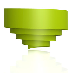 Image showing Green curve banner