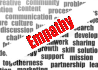 Image showing Empathy word cloud