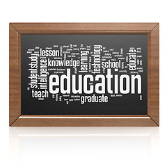 Image showing Education word on blackboard