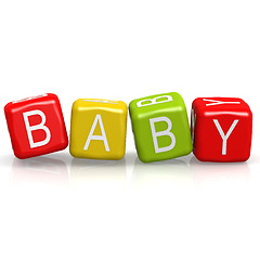 Image showing Baby cube word