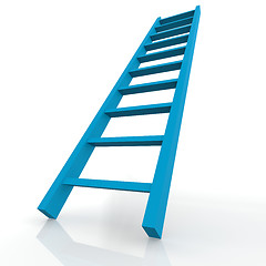 Image showing Blue ladder