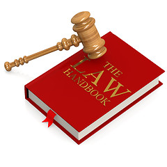 Image showing The law handbook