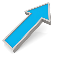 Image showing Blue arrow