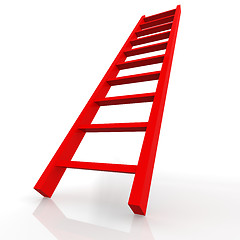 Image showing Red ladder
