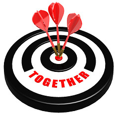 Image showing Together dart board