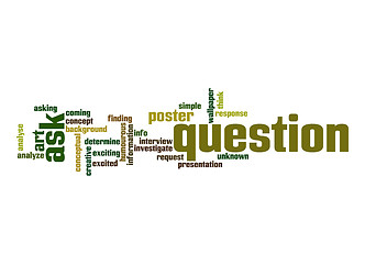 Image showing Question word cloud