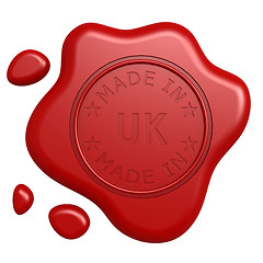 Image showing Made in UK stamp